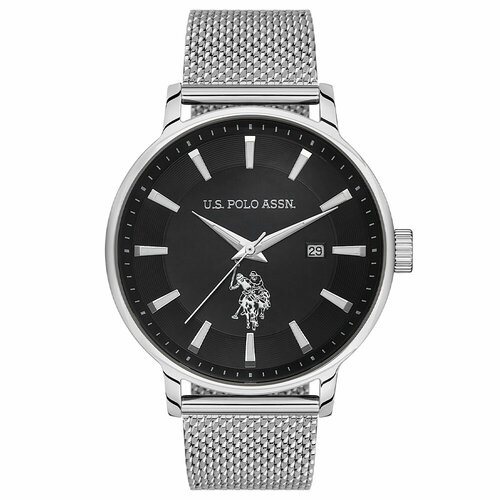 мужские часы u.s. polo assn, серебряные