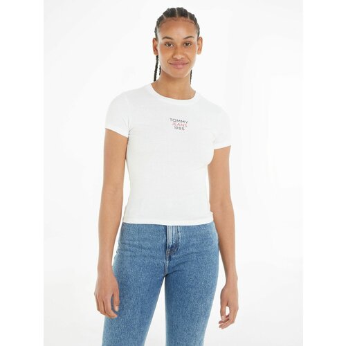 женская футболка tommy jeans, белая