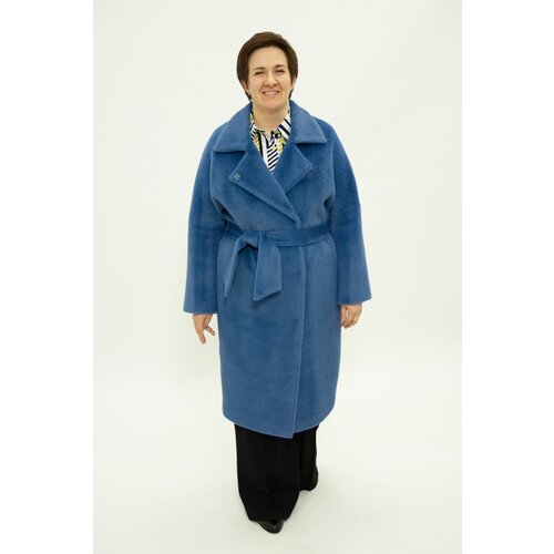 женское шерстяное пальто 365 clothes, синее