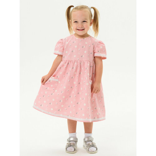 платье мини мирмишелька для девочки, розовое
