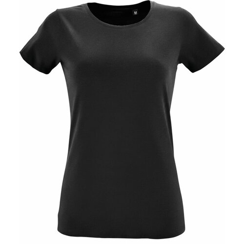 женская футболка sol’s, черная