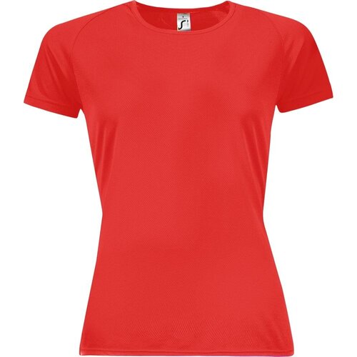 женская футболка sol’s, красная
