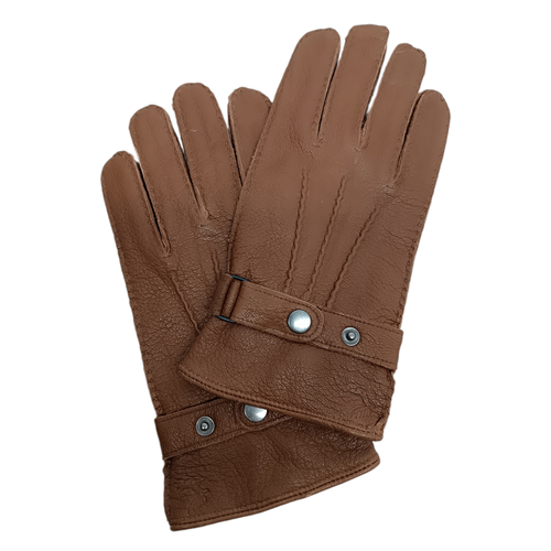 мужские кожаные перчатки victoria, коричневые