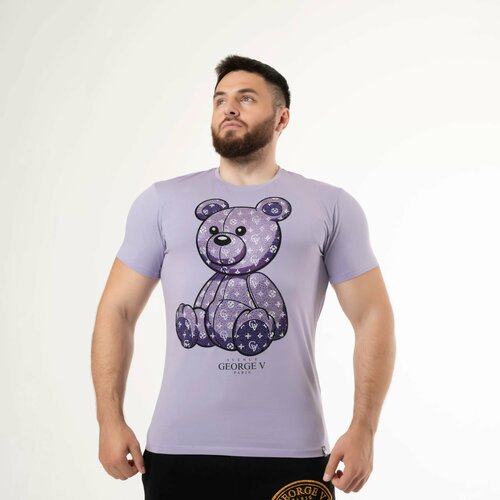 мужская футболка avenue george v, фиолетовая