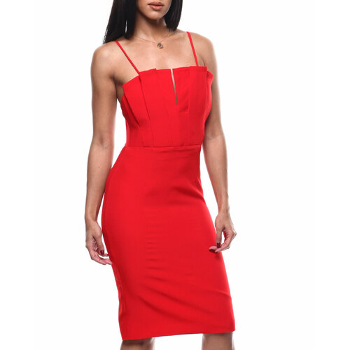 женское платье без рукавов do+be, красное