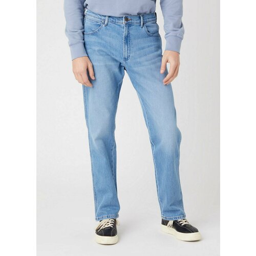 мужские джинсы wrangler, голубые