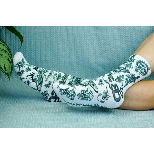 мужские носки хлопковые cotton print, зеленые