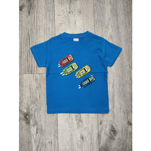 футболка chaste kids для мальчика, синяя