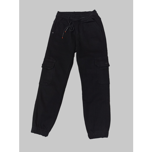 брюки джоггеры style68 для мальчика, черные