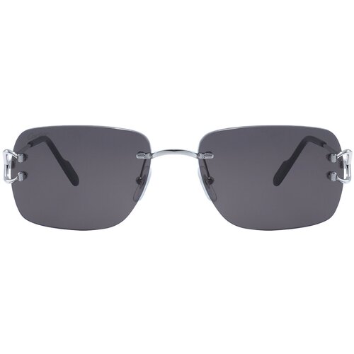 солнцезащитные очки cartier, серые