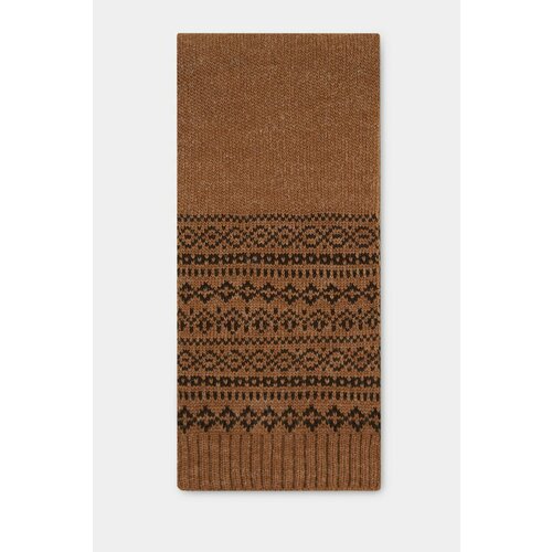 мужской шерстяные шарф finn flare, коричневый