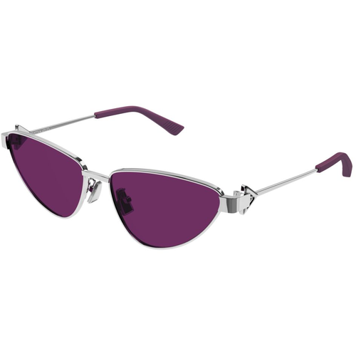 женские солнцезащитные очки bottega veneta, фиолетовые