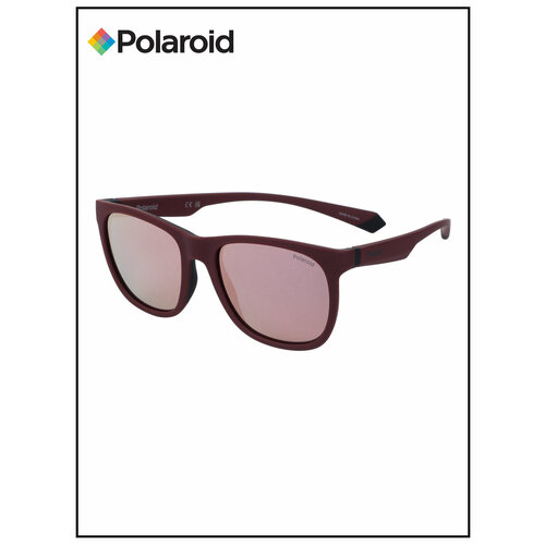 мужские солнцезащитные очки polaroid, бордовые