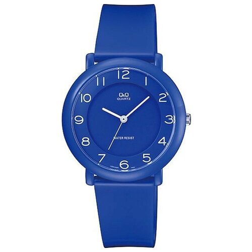 женские часы q&q, синие
