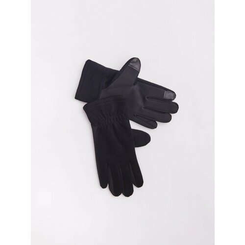мужские текстильные перчатки zolla, черные
