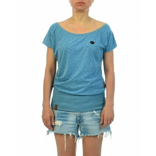 женская футболка с коротким рукавом naketano, голубая