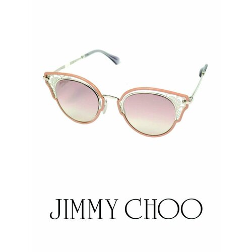 женские солнцезащитные очки jimmy choo, коричневые
