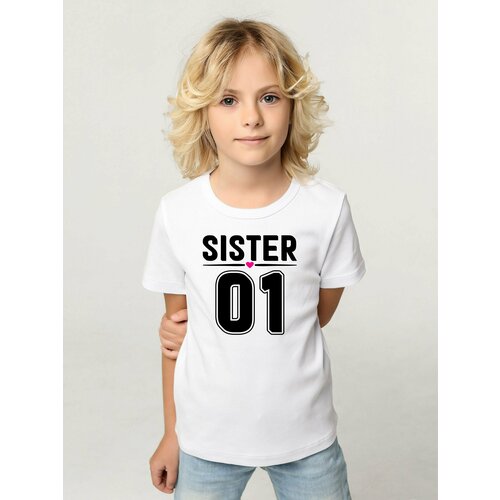 футболка с круглым вырезом валерия мура для девочки, черная