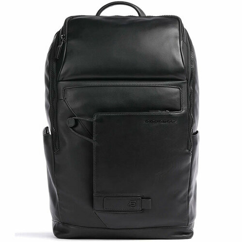 мужской кожаные рюкзак piquadro, черный