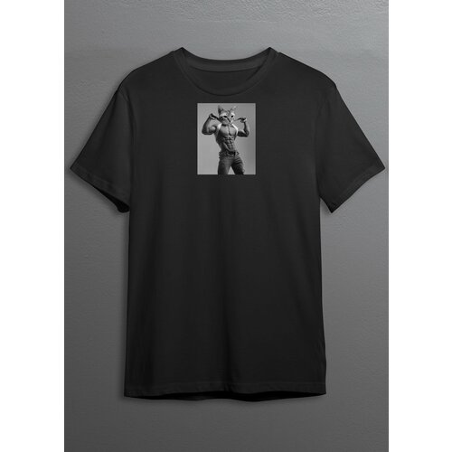 женская футболка с принтом cherrypie, черная