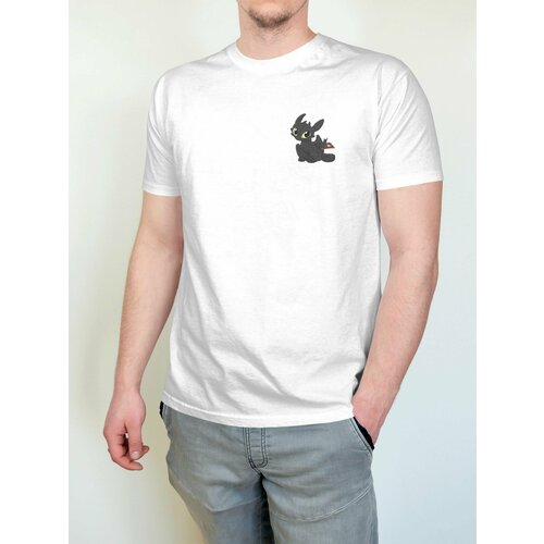 мужская футболка с круглым вырезом креатиум, белая