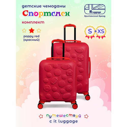 чемодан it luggage для мальчика, красный