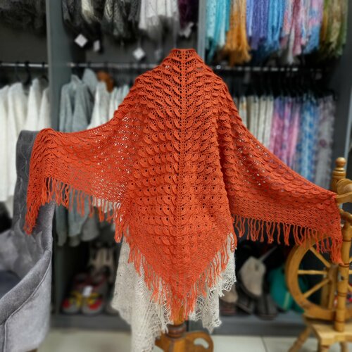 женский шарф орчанка, оранжевый
