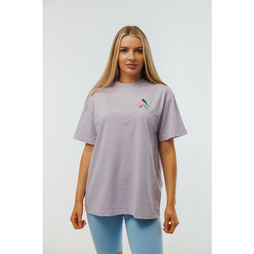 женская футболка удлиненные narяd, лиловая