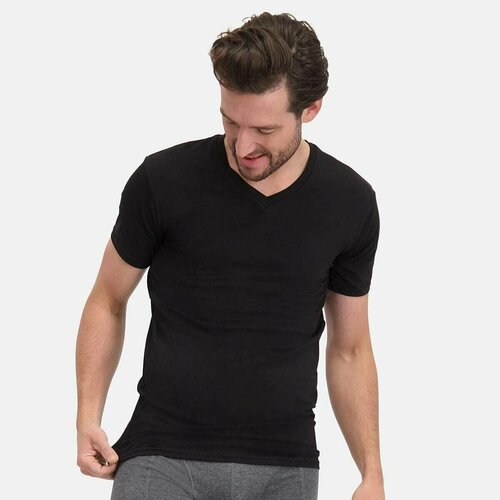 мужская футболка bamboo basics premium underwear, черная