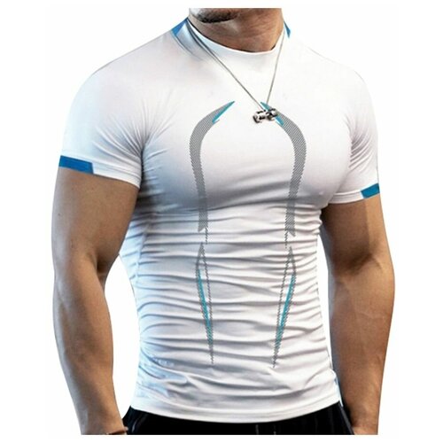 мужская спортивные футболка aurella, белая