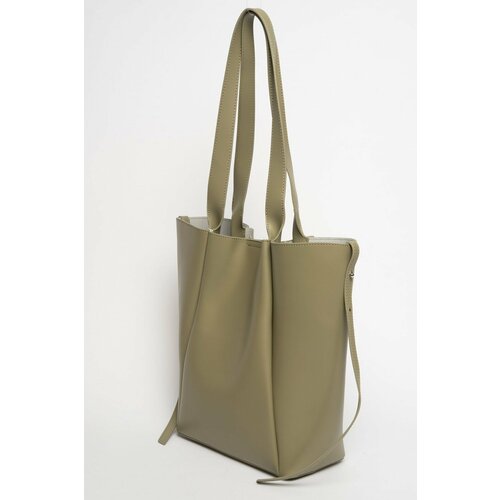 женская сумка-шоперы ludor, зеленая
