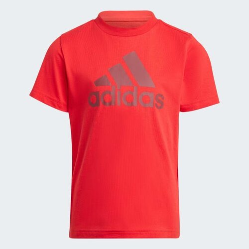 спортивные футболка adidas для девочки, красная