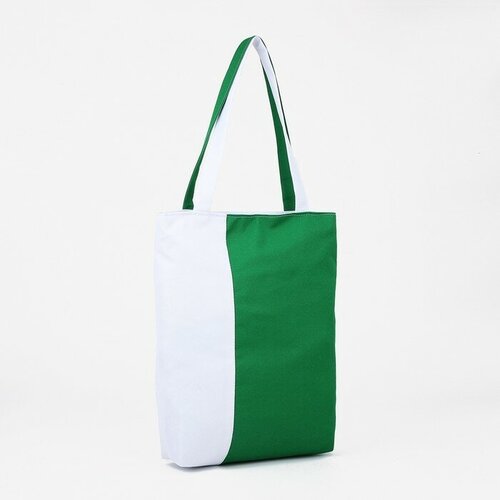 женская сумка-шоперы зфтс, зеленая