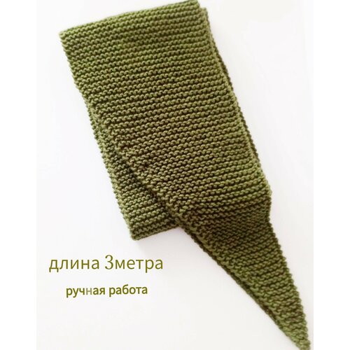 женский вязаные шарф без бренда, зеленый