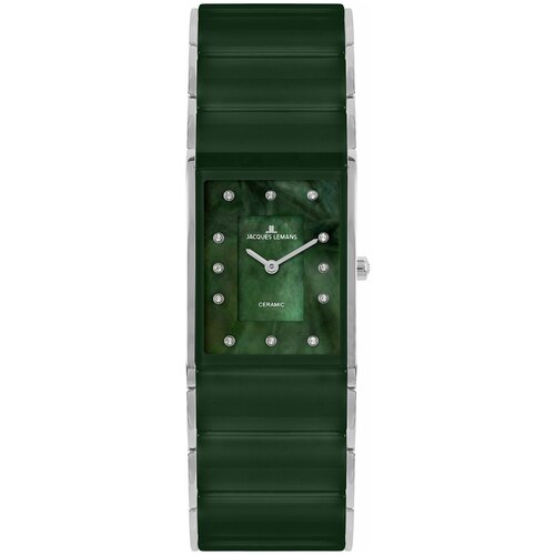 женские часы jacques lemans, зеленые