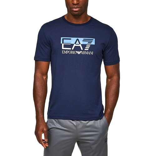 мужская спортивные футболка ea7, синяя