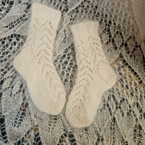 женские носки орчанка, белые
