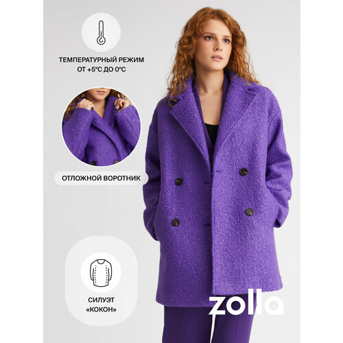 женское двубортные пальто zolla, бежевое