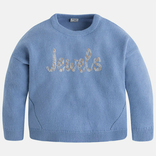 свитер удлиненные mayoral для девочки, голубой
