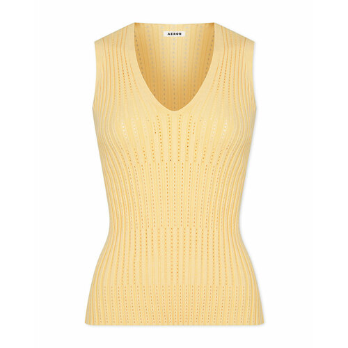 женская футболка без рукавов aeron, желтая