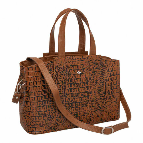 женская кожаные сумка lakestone, коричневая