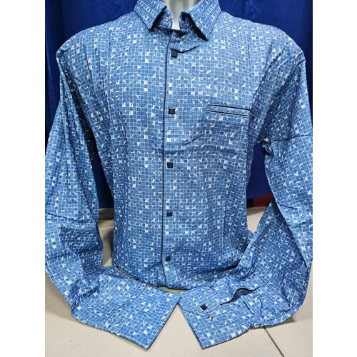 мужская рубашка амато, синяя