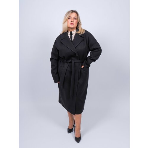 женское шерстяное пальто 365 clothes, черное