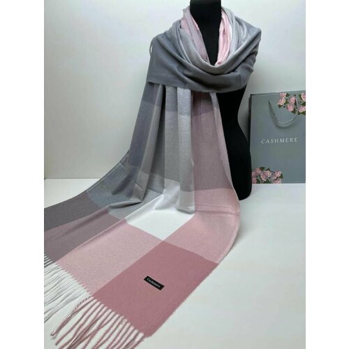 женский шарф cashmere, серый