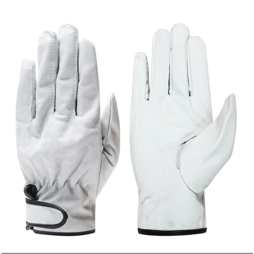 мужские кожаные перчатки qiangleaf, белые