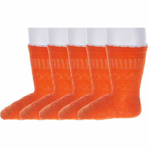 носки алсу для девочки, оранжевые