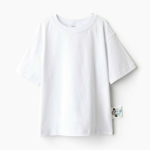 футболка minaku для мальчика, белая