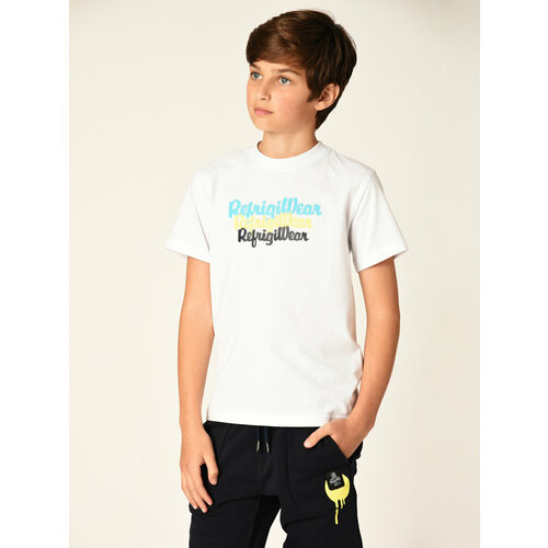футболка refrigiwear для мальчика, белая