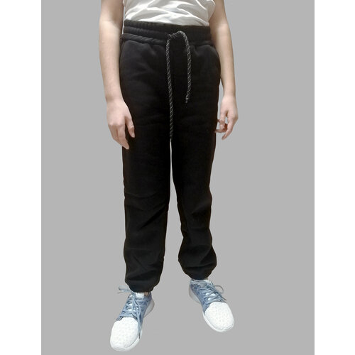 брюки джоггеры irina egorova для мальчика, черные