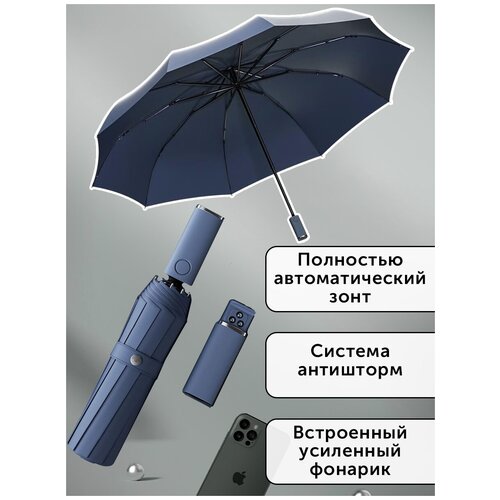 женский зонт xiaomi, синий